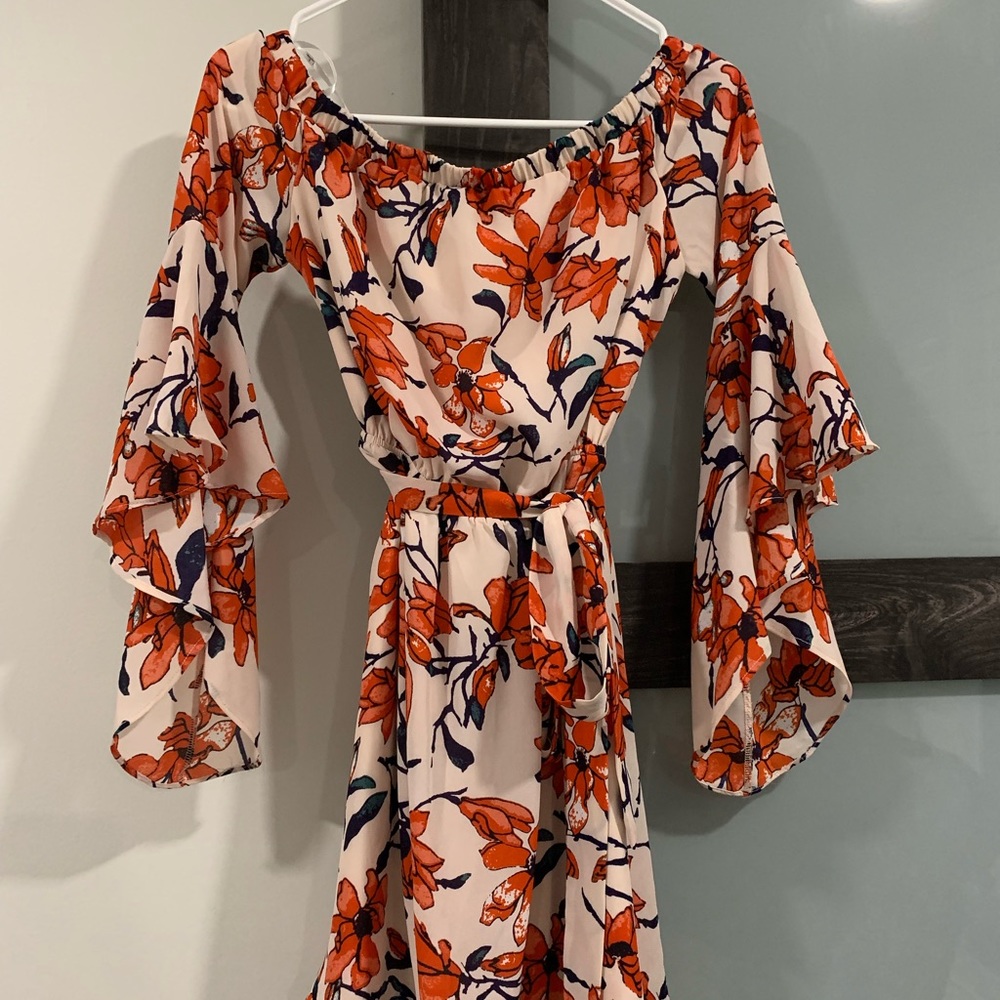 LULUS Tie Front Dress